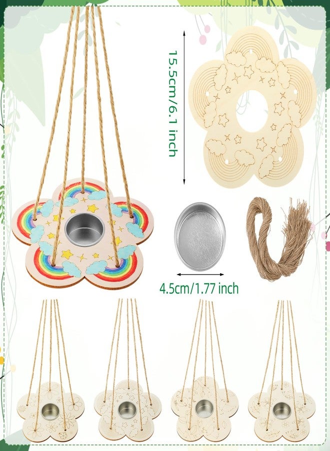 DoubleFill مجموعة أدوات صنع مغذيات الطيور من دبل فيل، 24 قطعة، للأطفال من سن 3 إلى 8 سنوات. اصنع بنفسك مغذيات طيور خشبية، أنشطة فنية وحرفية للأطفال. اصنع بنفسك زينة خشبية غير مكتملة، مجموعات تلوين، أشغال يدوية خارجية لعيد الحب. - Image 2